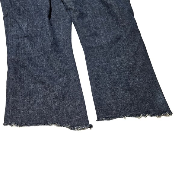 Old Navy Cut Off Capri Jeans Womens Size 18 Low Waist Medium Wash Denim Pants - Picture 3 of 5